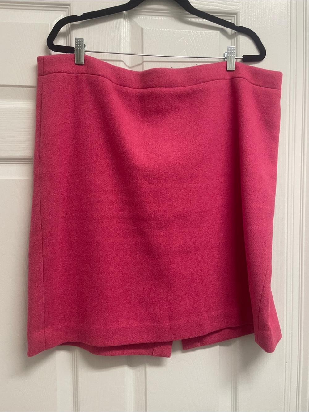 J. Crew Bright Pink Wool-Blend Pencil Skirt